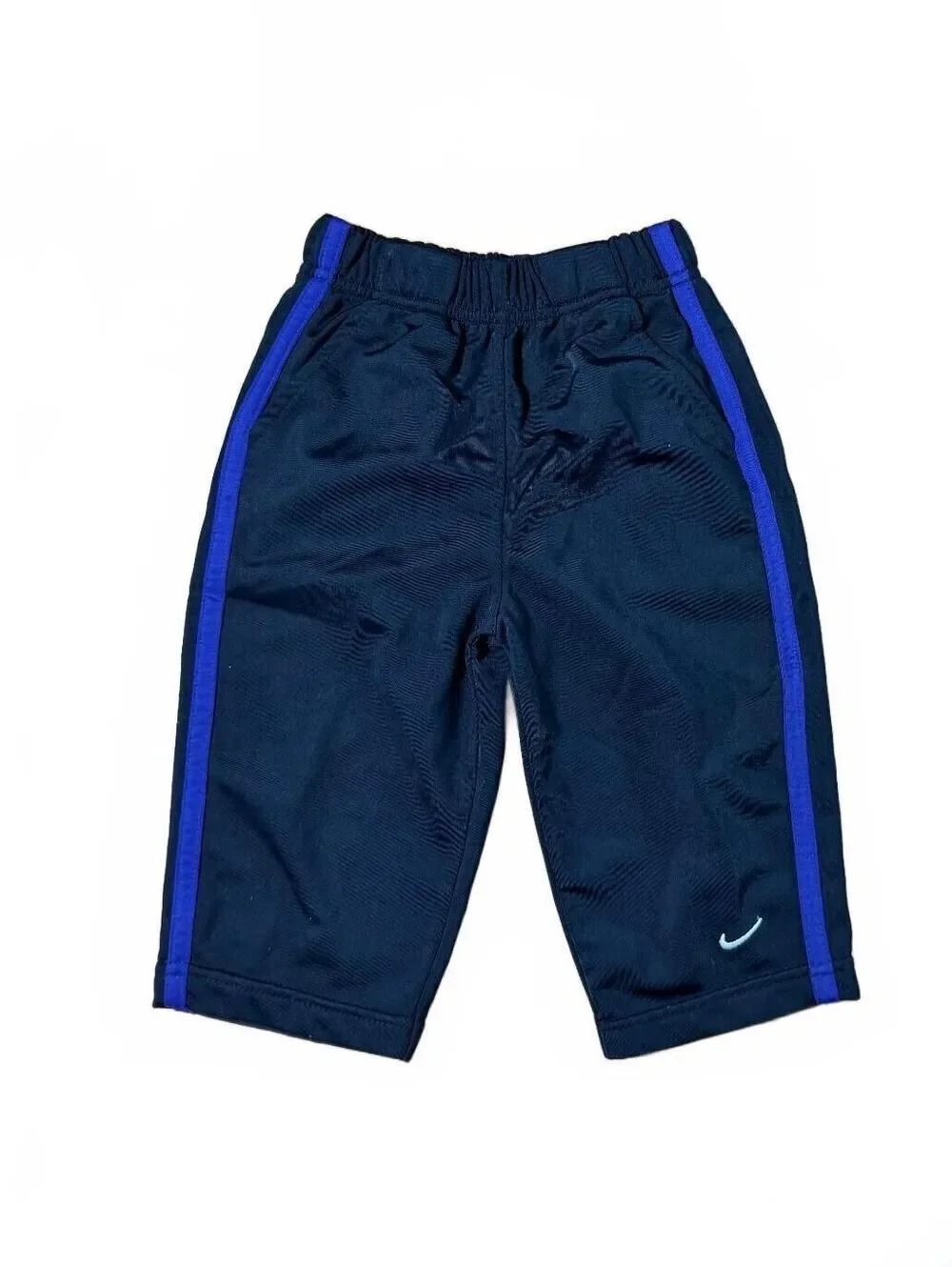 Y2k 90s Black With Purple Stripe Nike Athletic Sweat Pants 12M